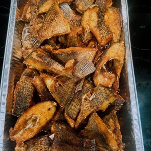 Cut-Fried Tilapia Fish With No Head