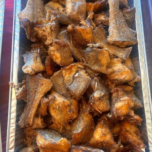 Cut Fried Croaker Fish With No Head